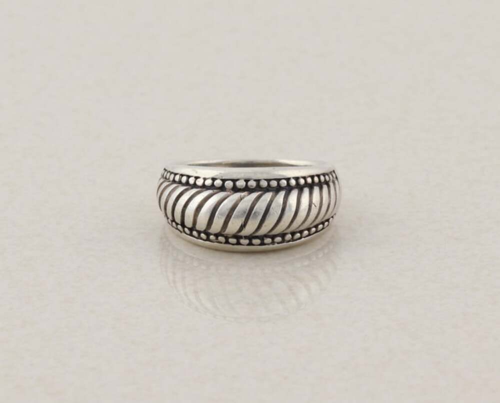 Sterling Silver Dome Ring Size 6 Woman Teen Child